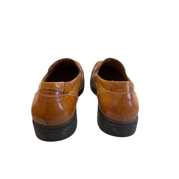 Gravity Defyer mens brown leather slip on loafers shoes SIze 8 SKU 8426 - Picture 7 of 16